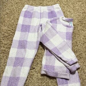 Place Purple and White Checkered Pajama Set